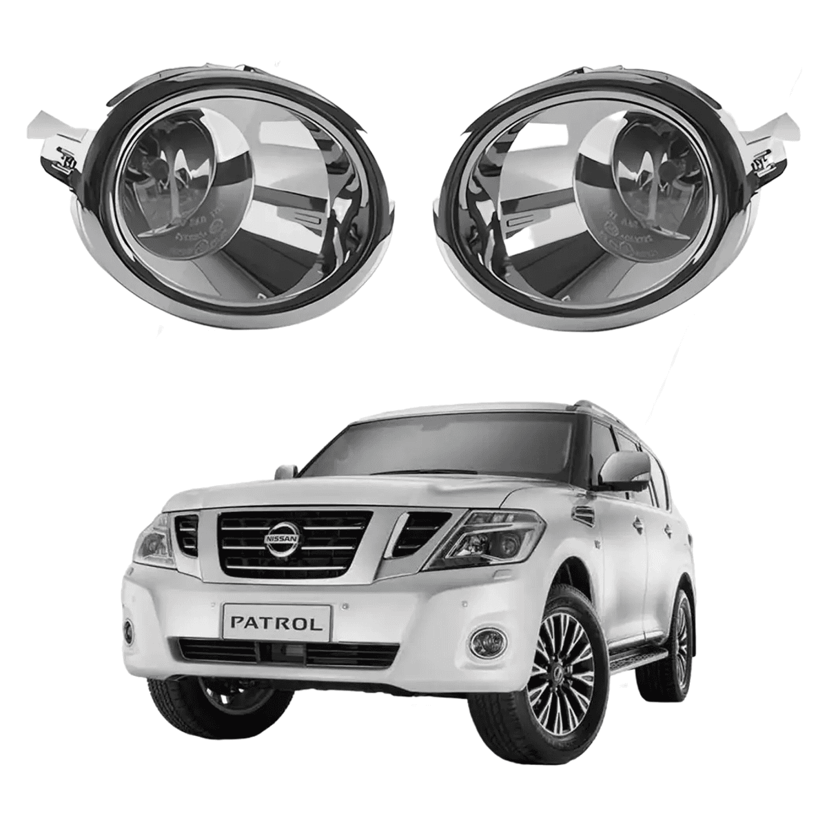 Nissan Patrol Y62 Front Fog Light Kit 2010-2013