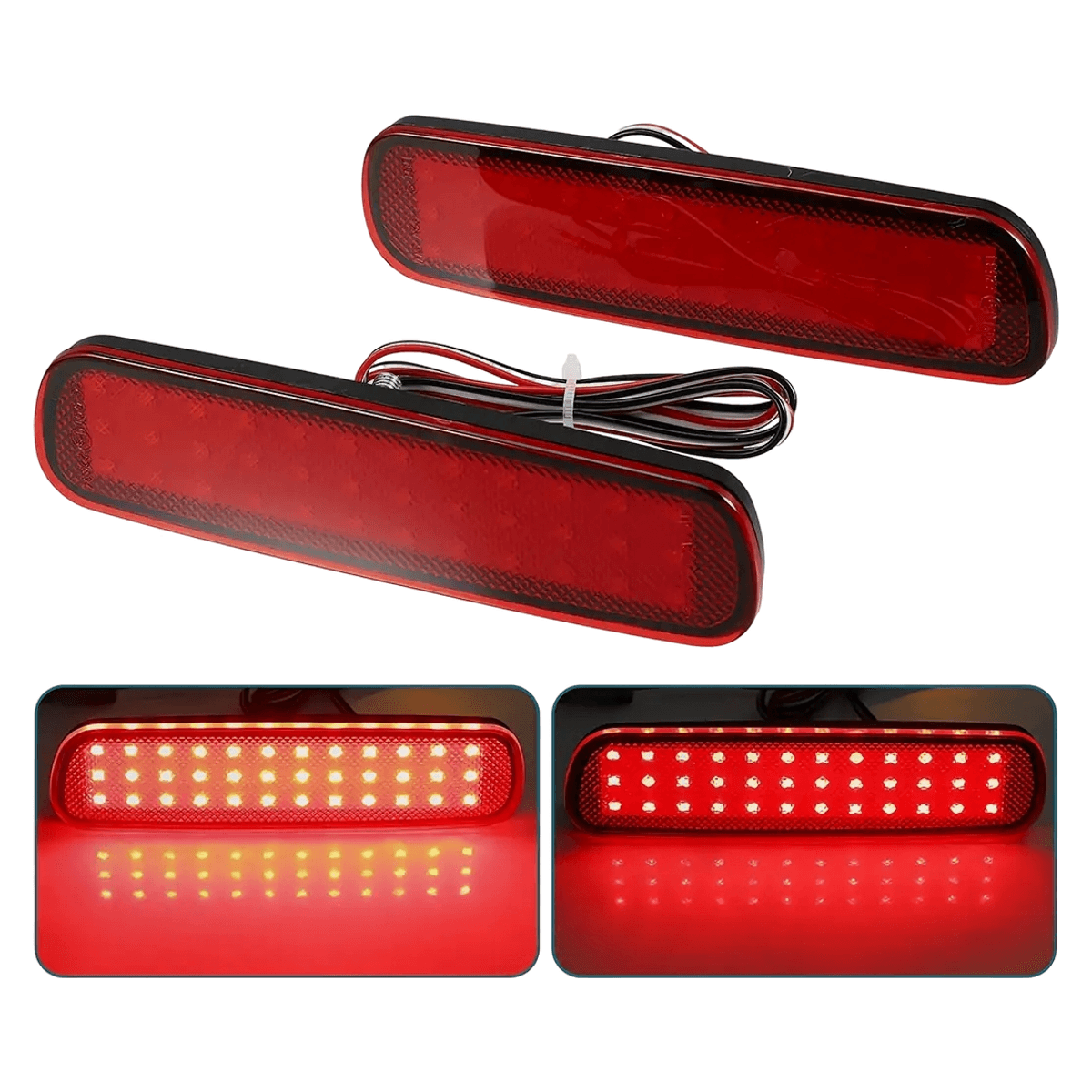 Toyota Land Cruiser 100 & Lexus LX470 LED Rear Bumper Reflector Light 81920-60051 Set