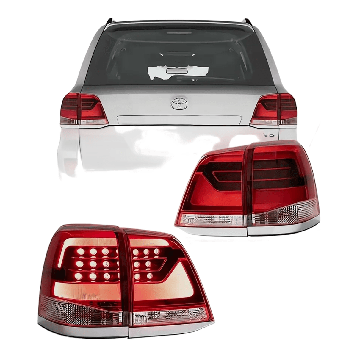 Toyota Land Cruiser FJ200 2008-2015 LED Tail Lights 2021 Style