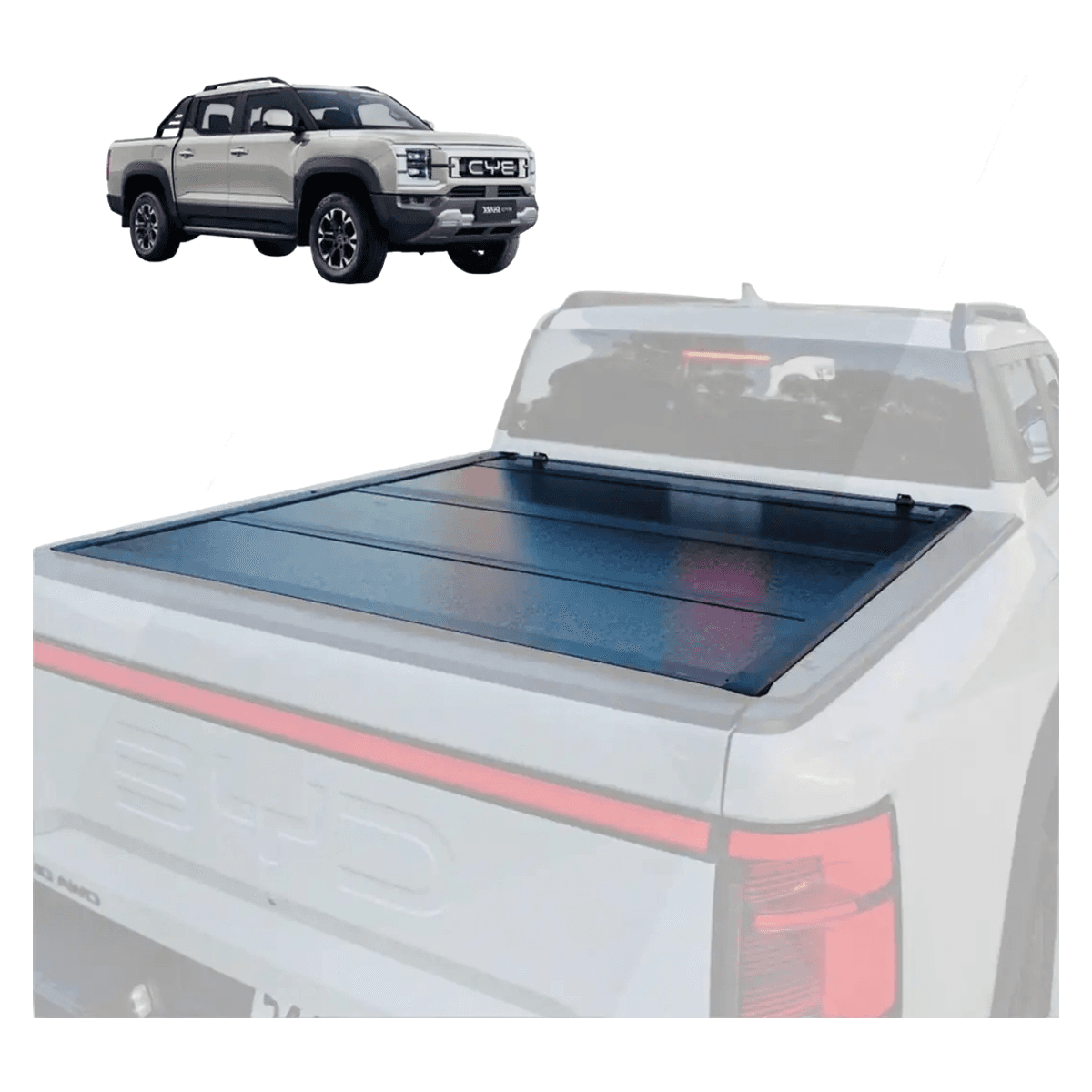 BYD Shark 6 Tri-Fold PM Tonneau Cover 2024-2025