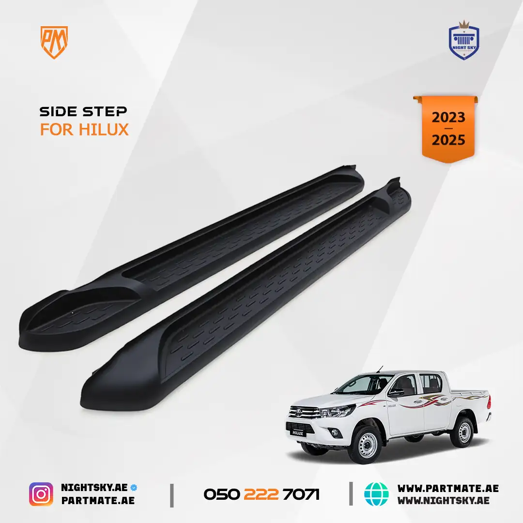Toyota Hilux Revo Side Steps Running Boards 2023-2025