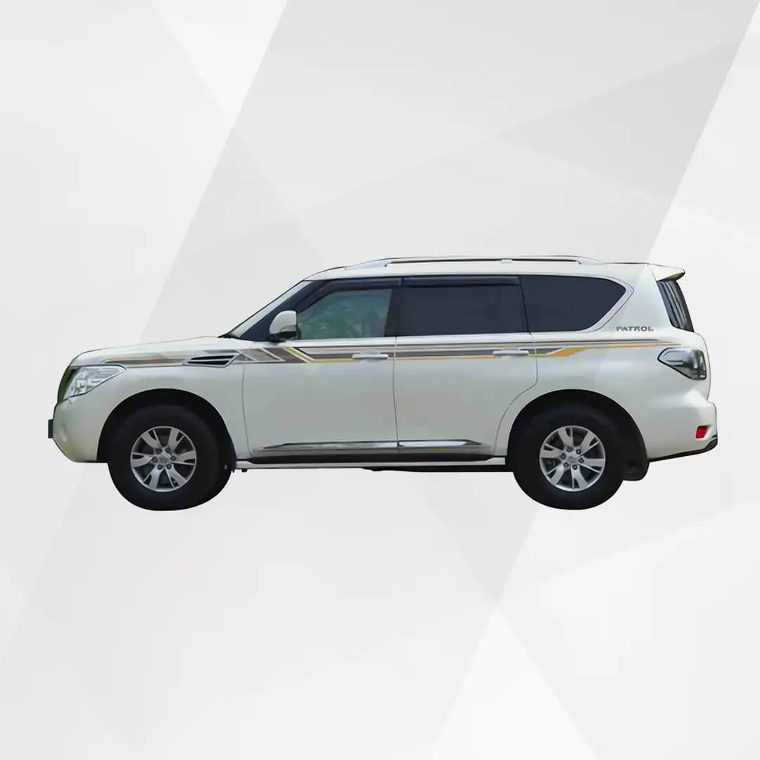Nissan Patrol Y62 Gold Gray Body Sticker Decal 2010-2019