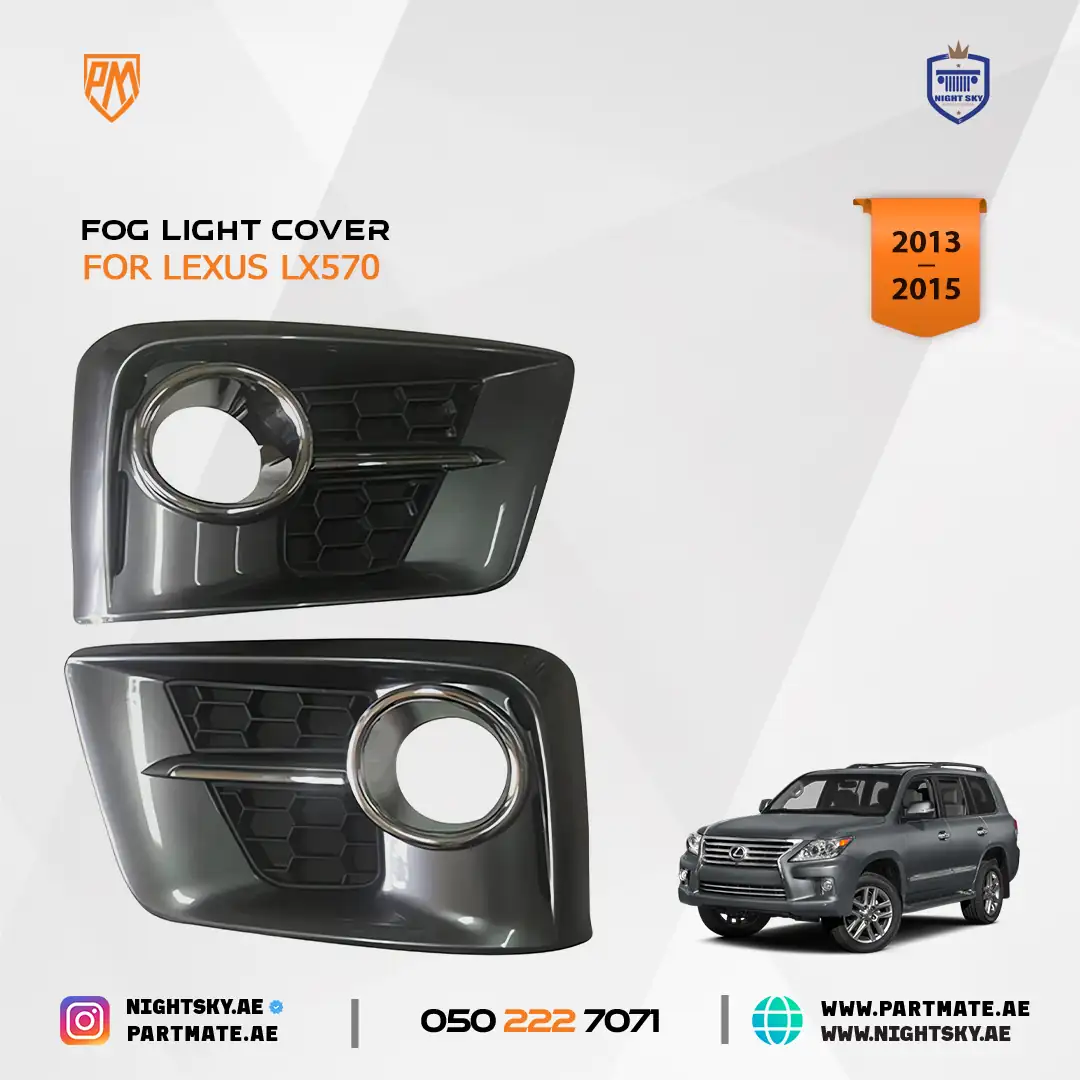 Lexus LX570 Front Fog Light Grille Cover Trim Pair 2013-2015