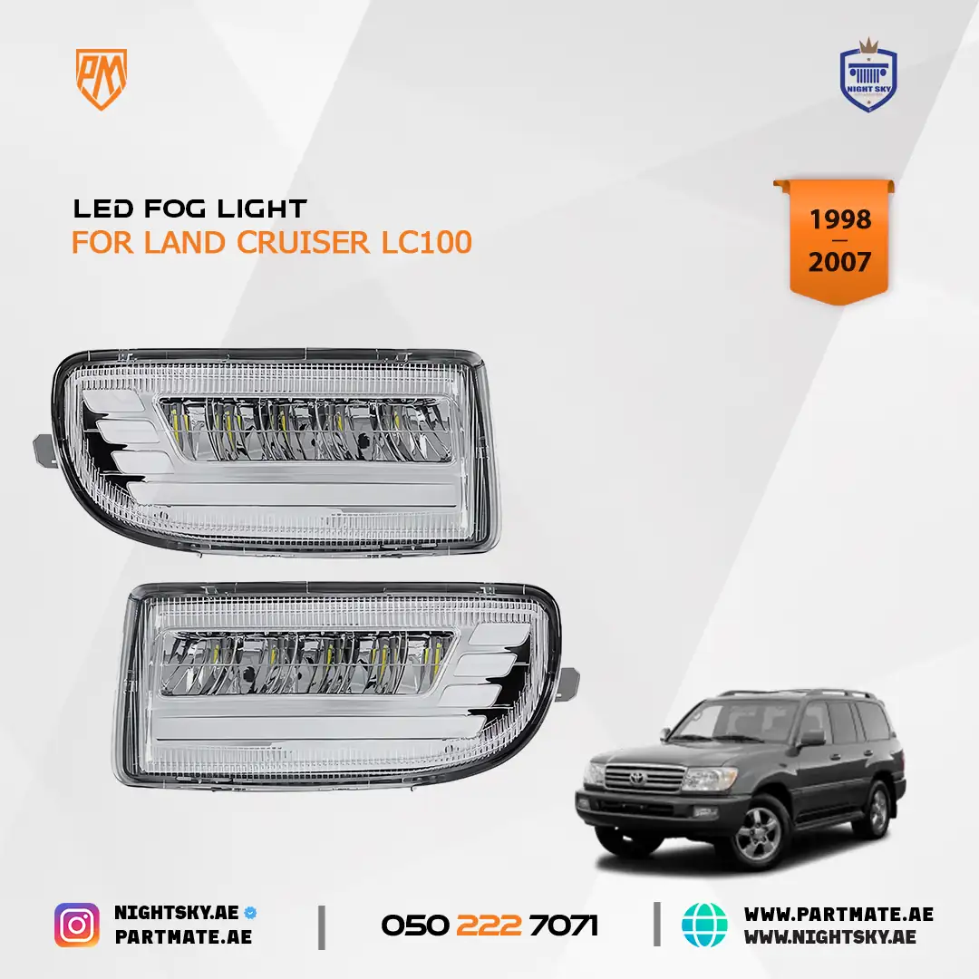 Toyota Land Cruiser LC100 LED DRL Fog Lights 1998-2007