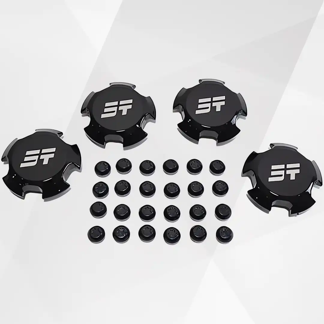Jetour T2 Black Wheel Hub Covers (Bright Black) – Replacement Parts Set