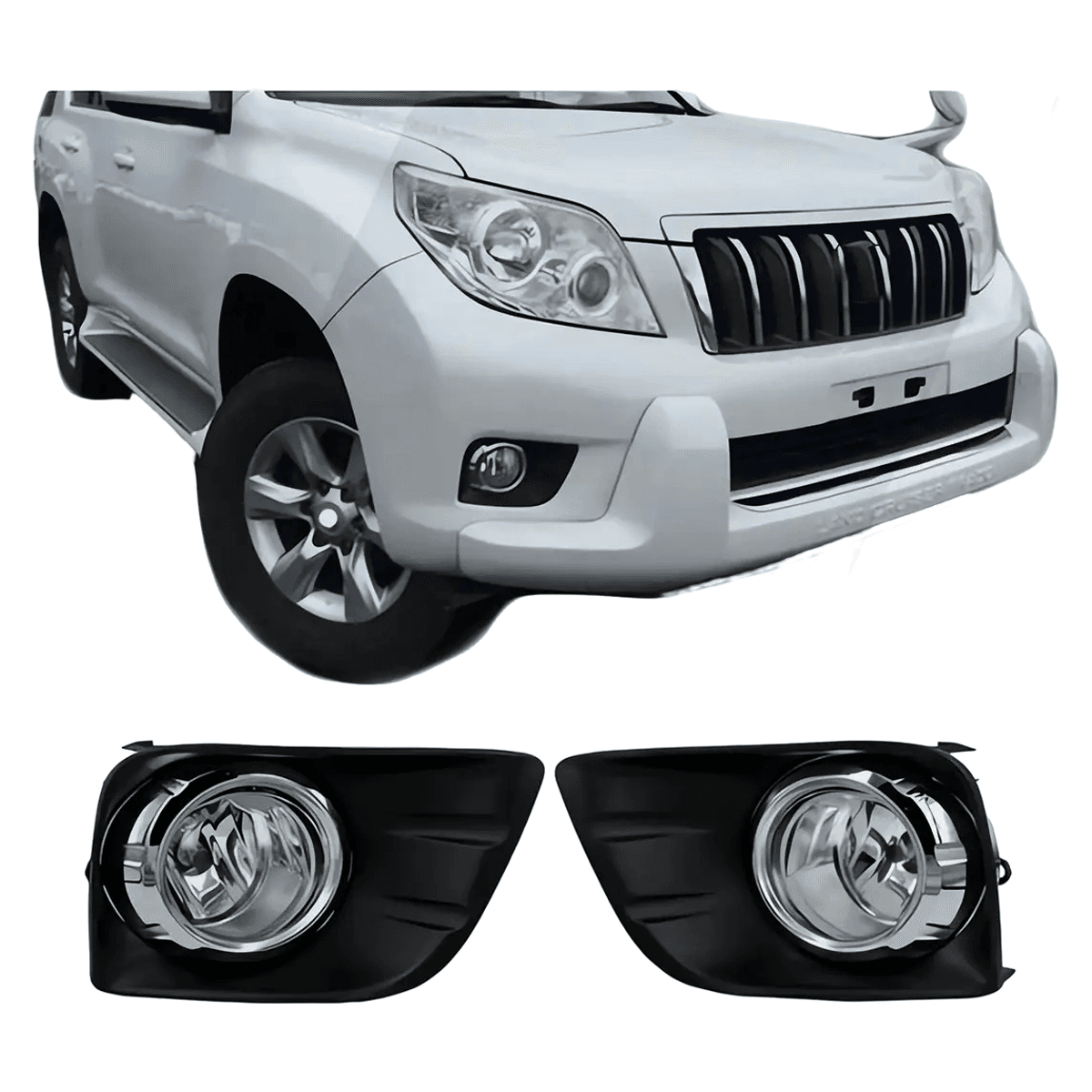 Toyota Land Cruiser Prado FJ150 Fog Light Chrome Cover 2010-2013