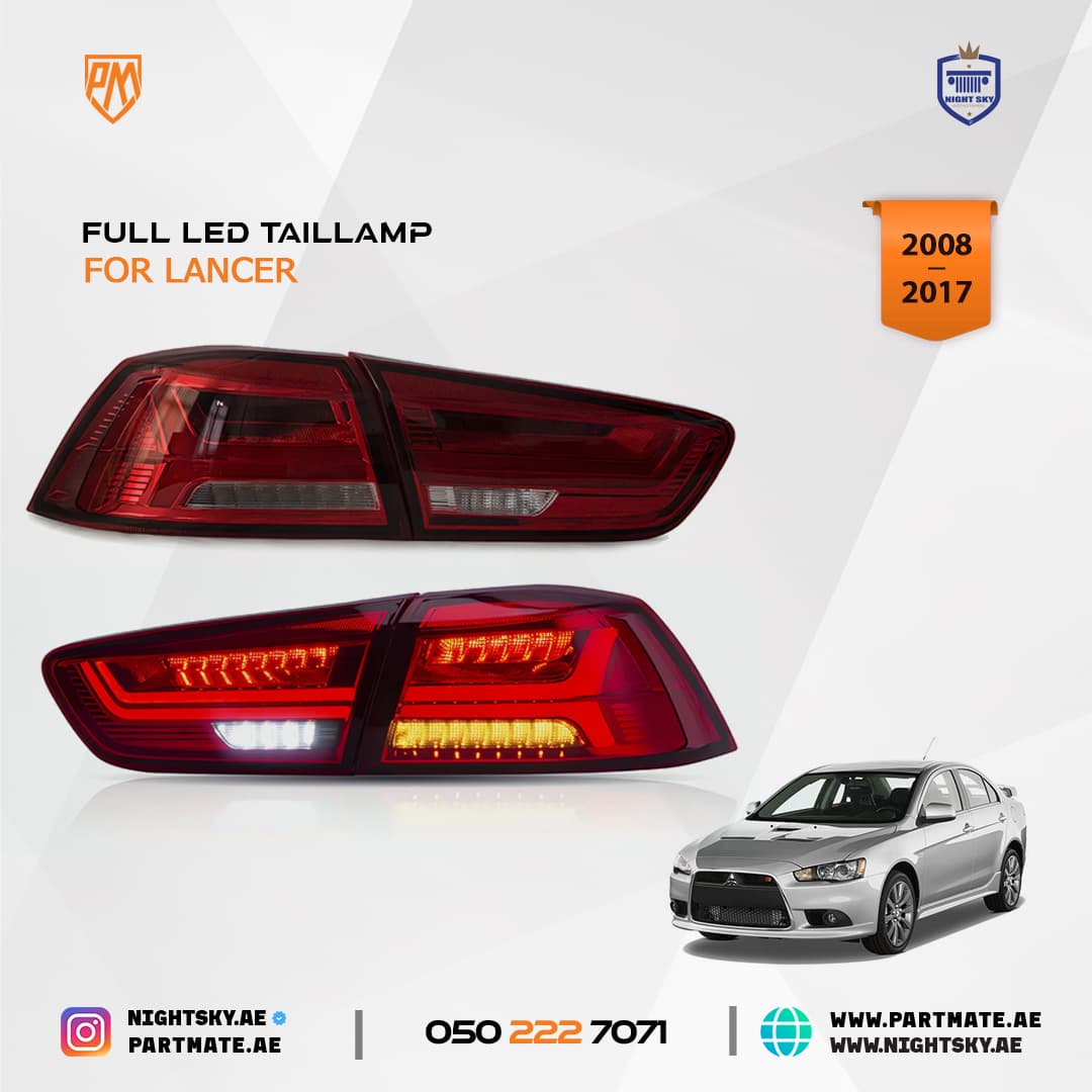 Mitsubishi Lancer EVO X 2008-2017 Vland LED Tail Lights Sequential