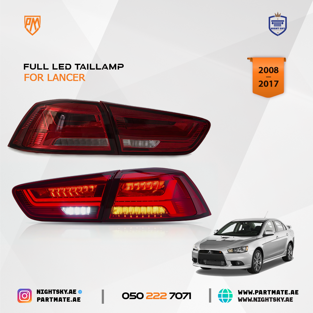 Mitsubishi Lancer EVO X 2008-2017 Vland LED Tail Lights Sequential