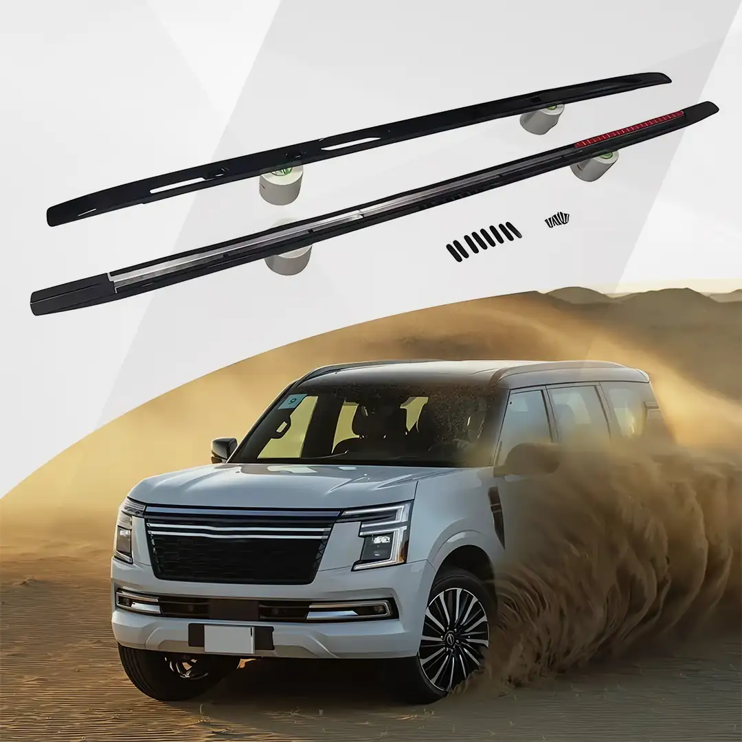 Nissan Patrol Armada Y63 Aluminum Roof Rail Rack Black 2025-2026