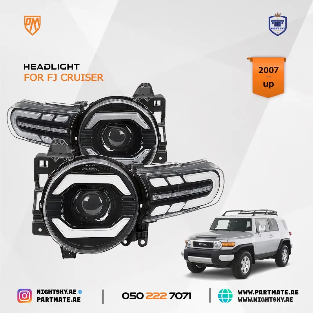 Toyota FJ Cruiser 2007+ Sequential LED Headlights