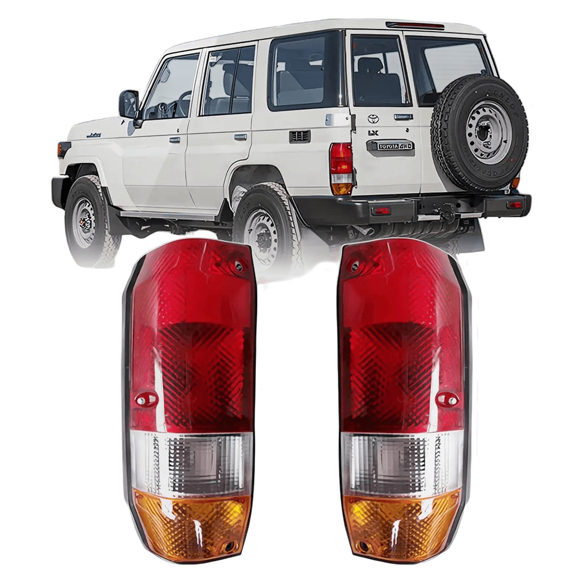 Toyota Land Cruiser 70 Series Rear Tail Light Brake Lamp FJ70 FJ75 FJ76 LJ78 LJ79