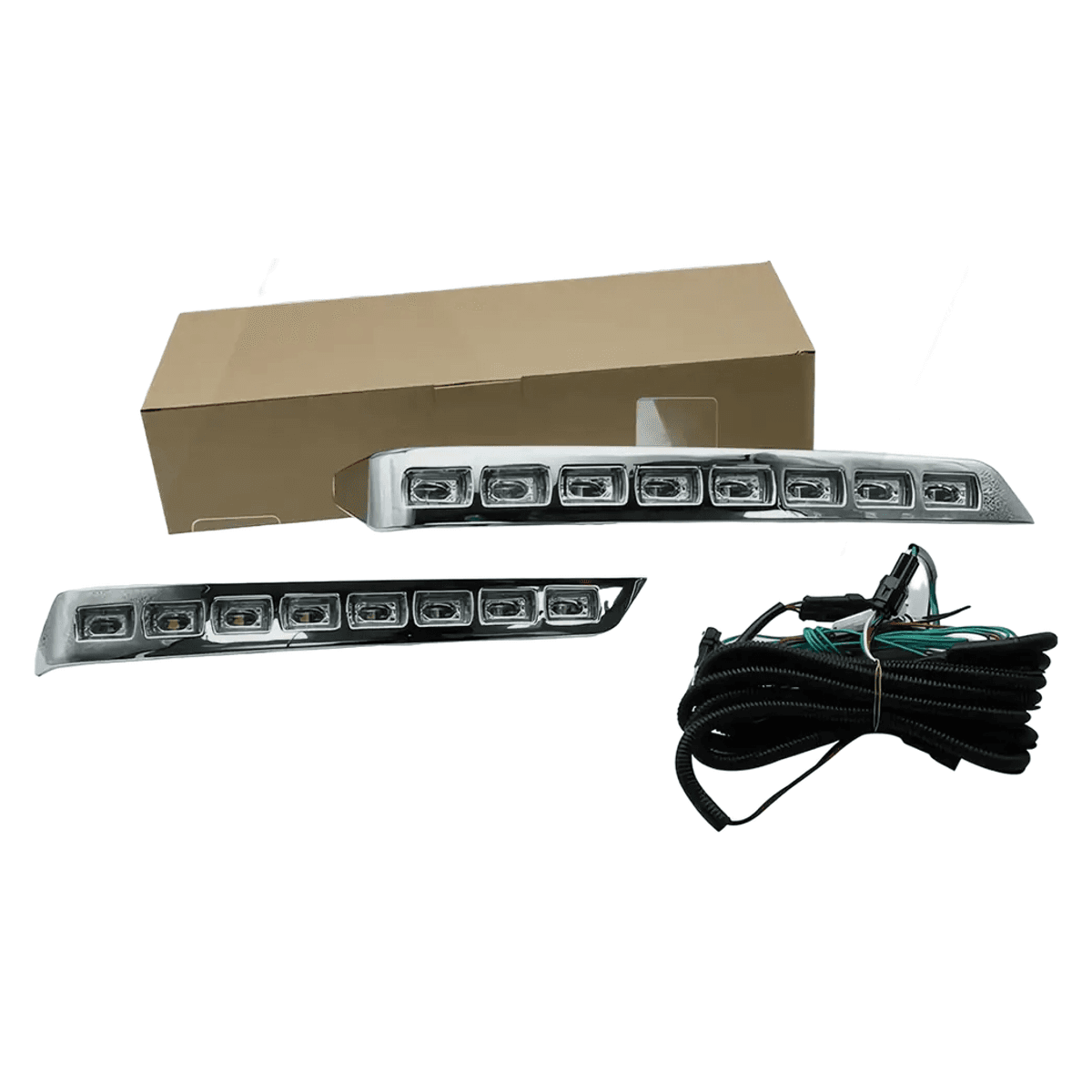 Toyota Land Cruiser FJ200 Front Bumper LED DRL Spoiler Light 2014
