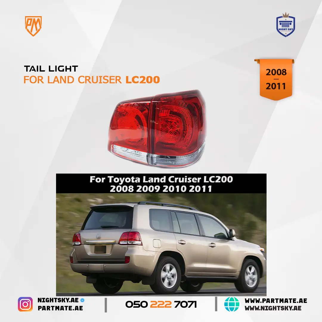 Toyota Land Cruiser LC200 2008-2011 Tail Lights Full Set (4PCS)