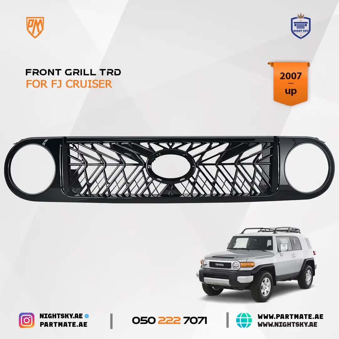 Toyota FJ Cruiser 2007-2020 Front Grille ABS Black