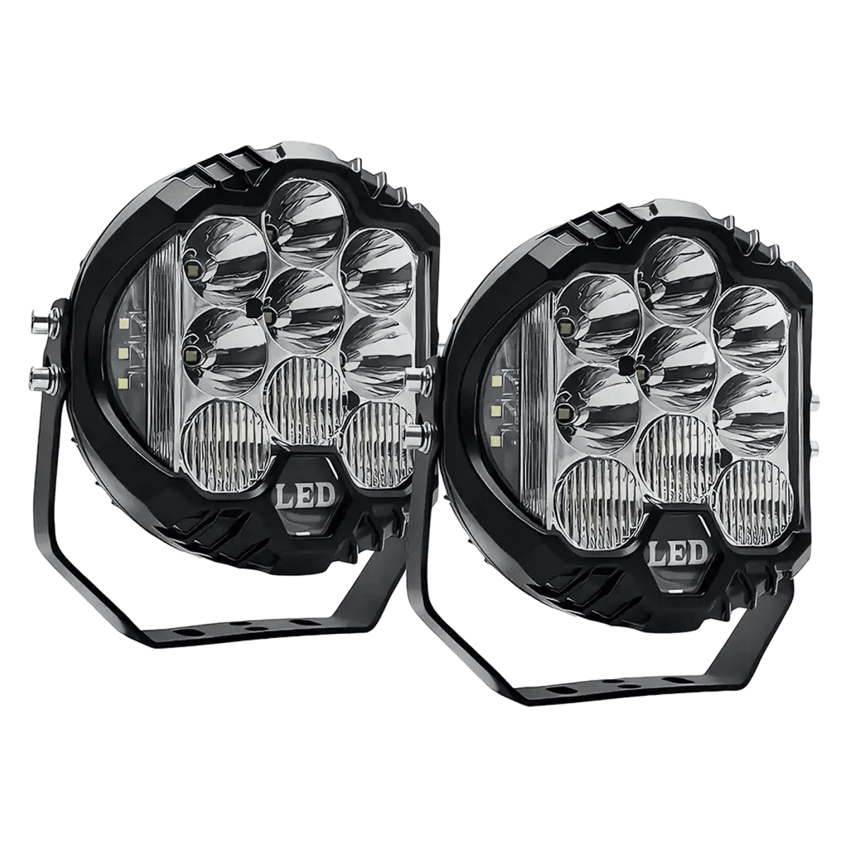 7 And 5 Inch White LED Off-Road Driving Lights – Ultra Long-Range Spot Beam