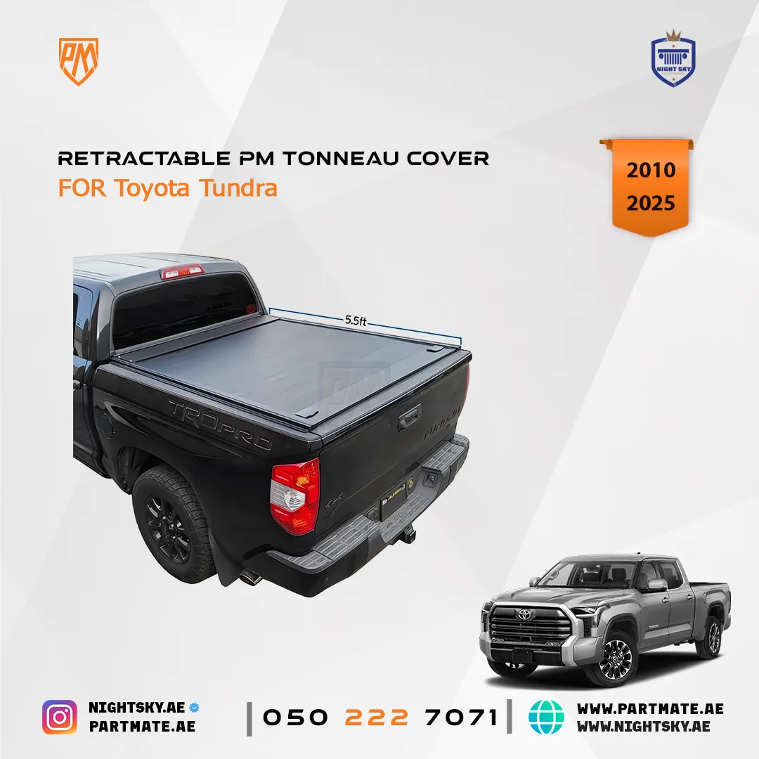 Toyota Tundra Retractable PM Tonneau Cover (2010–2025) – Heavy-Duty Bed Protection