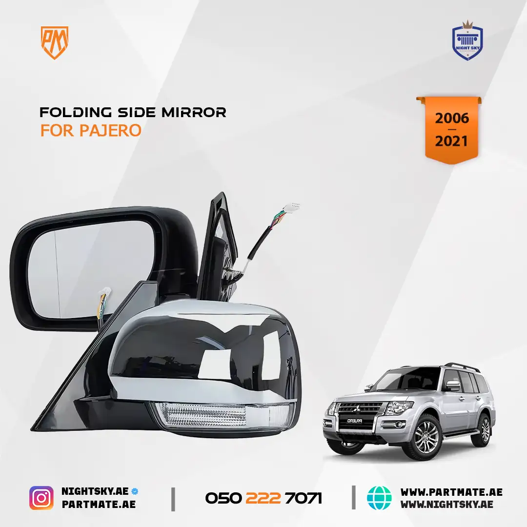 Mitsubishi Pajero 2006-2021 Folding Side Mirrors
