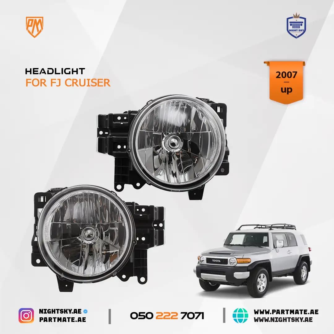 Toyota FJ Cruiser 2007-2014 Replacement Headlights Pair