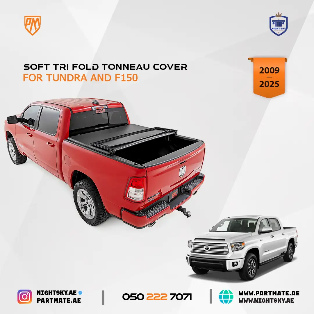 Toyota Tundra & Ford F-150 Soft Tri-Fold Tonneau Cover