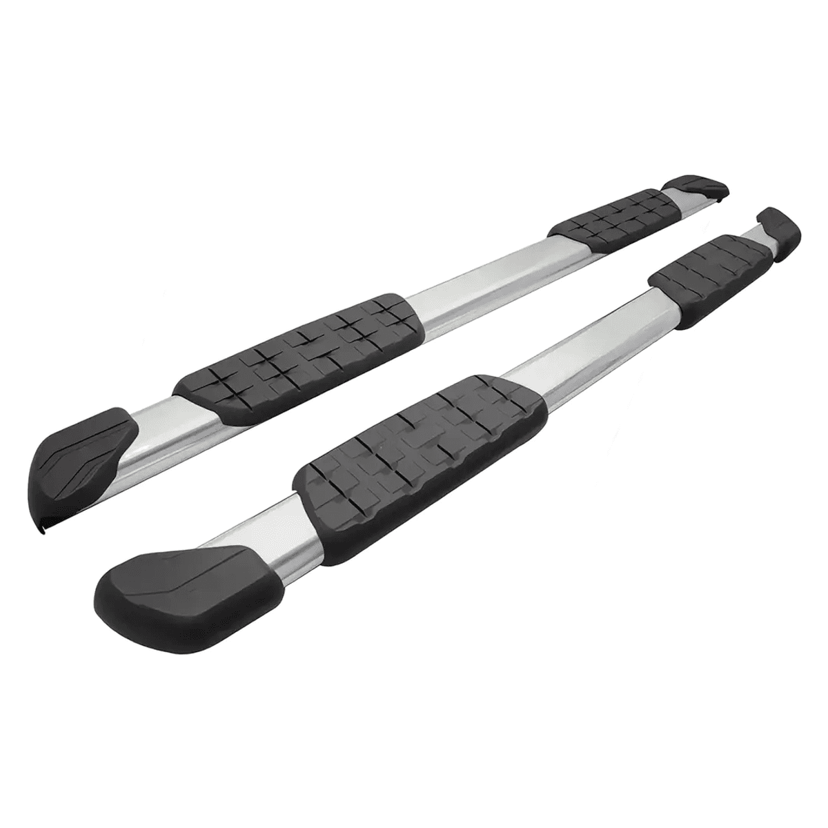 Toyota Tundra CrewMax 2007-2021 OE Style Running Boards Silver Black