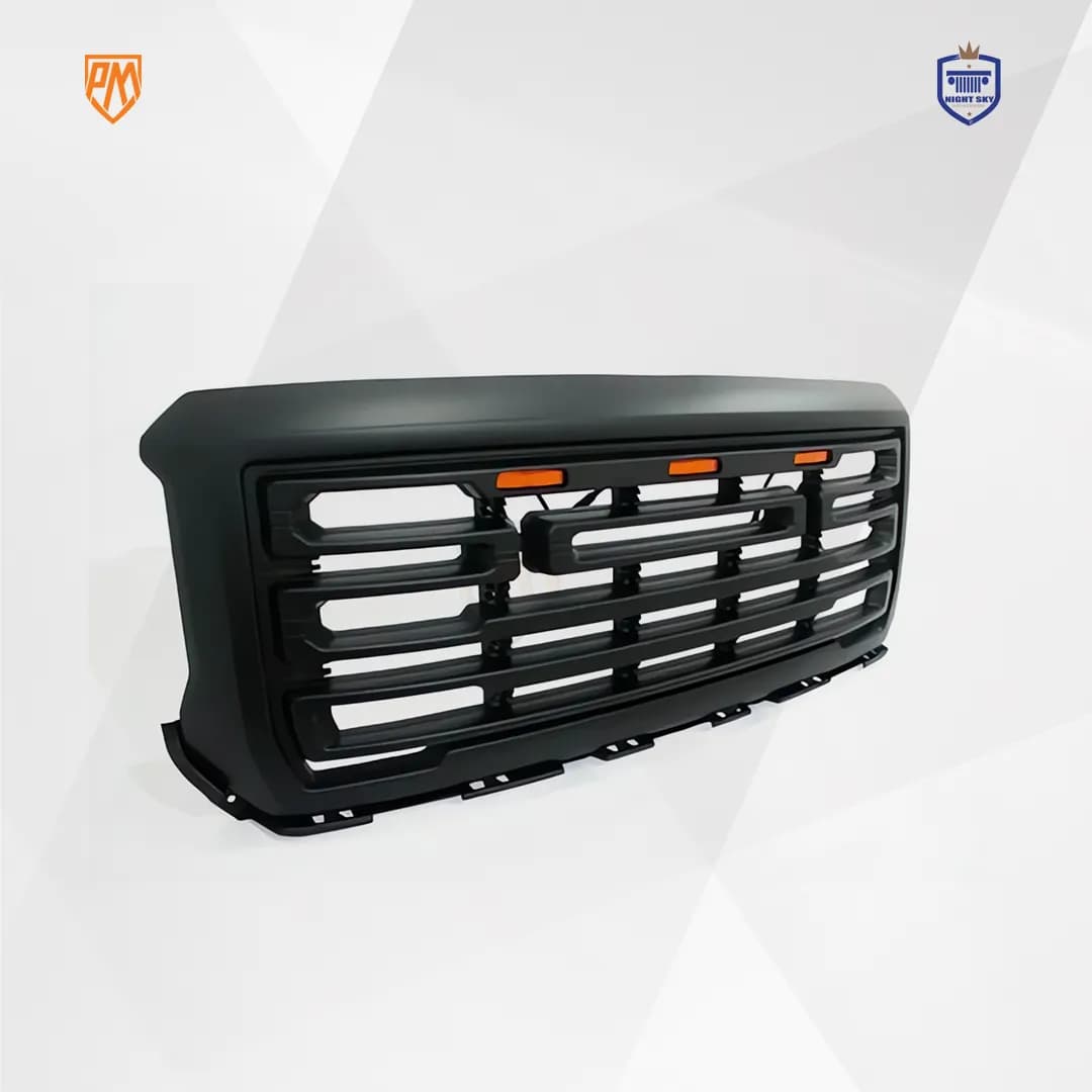 GMC Sierra Front Grille (2007-2013) – Black Matte