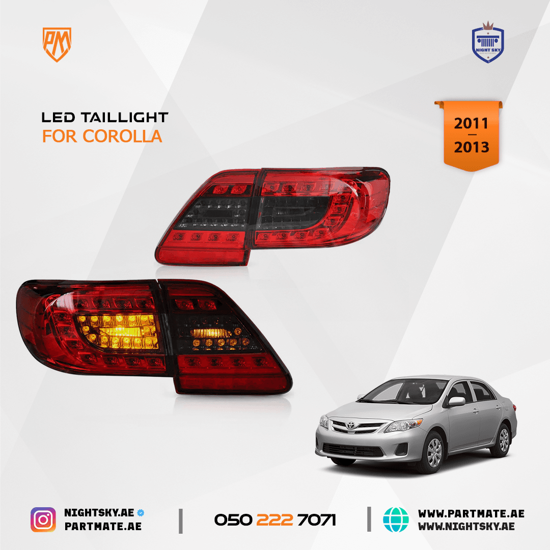 VLAND LED Tail Lights for Toyota Corolla E140 2011-2013