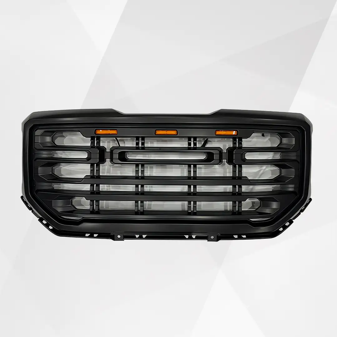GMC Sierra 1500 Matte Black Front Grille ABS 2016-2018