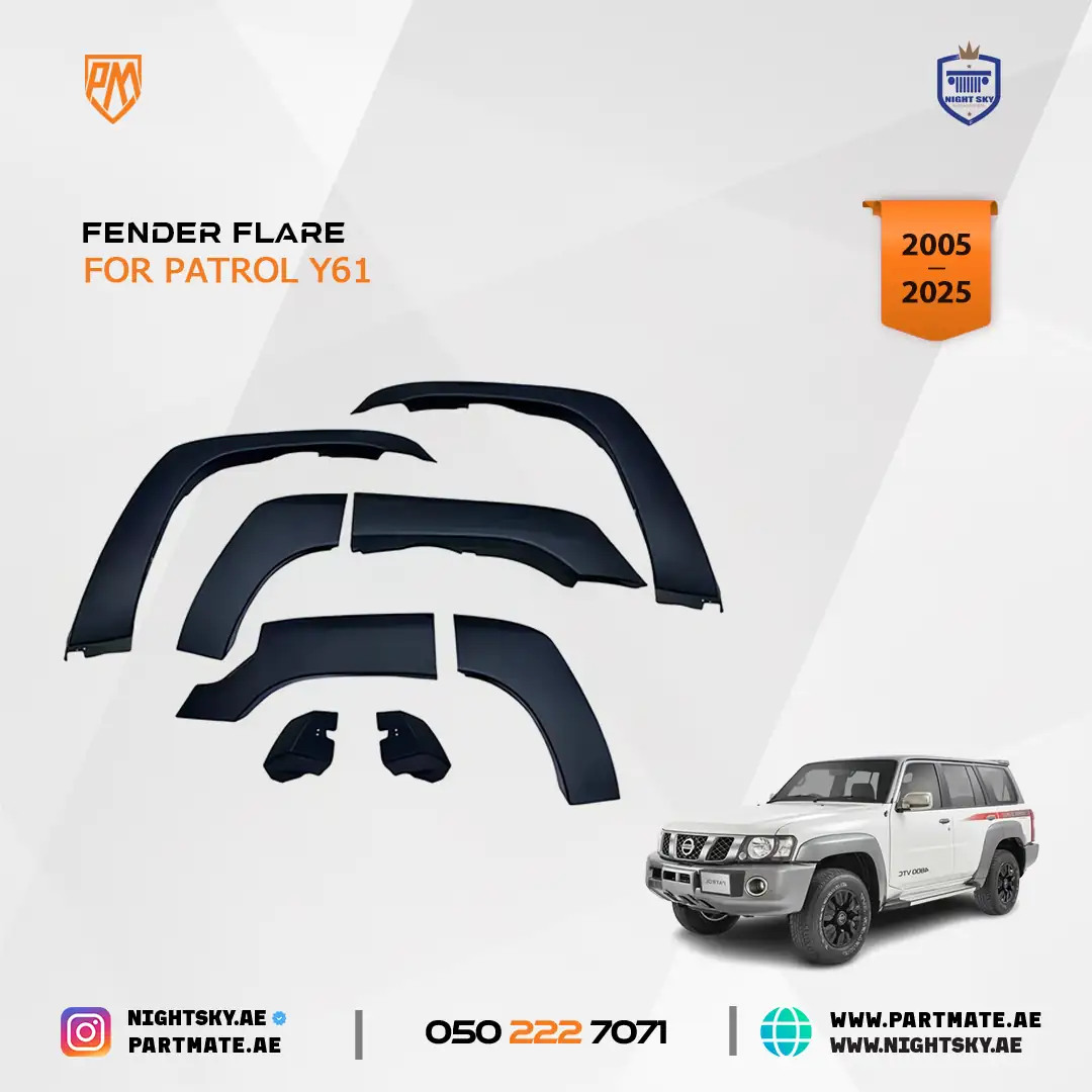 Nissan Patrol Y61 ABS Black Fender Flares Wheel Arch Kit