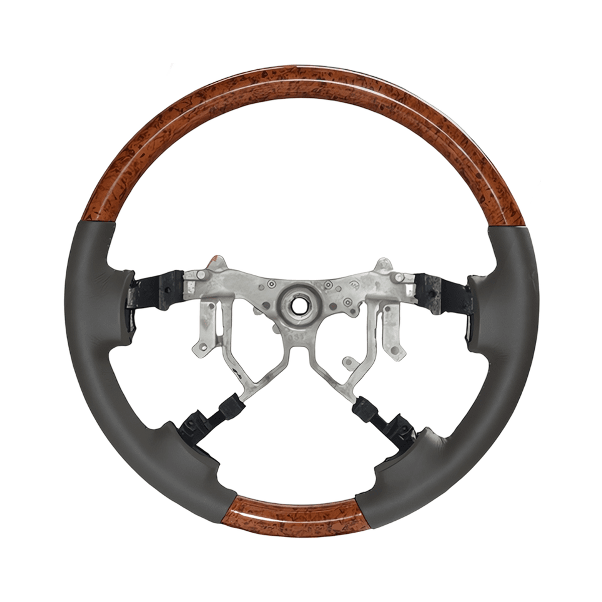 Toyota Land Cruiser LC200 Wood Leather Steering Wheel 2008-2015