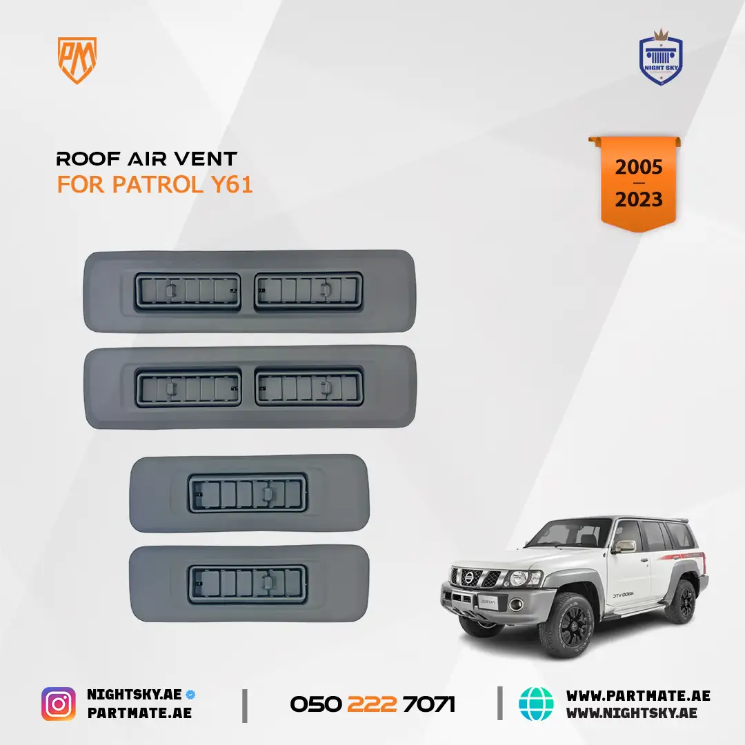 Nissan Patrol Y61 Roof Air Vent Outlet Cover Set 2005-2023