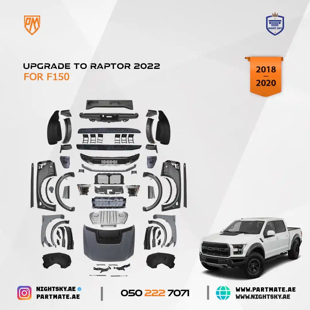 Ford F-150 to Raptor Conversion Kit (2018–2020 → 2022) – Upgrade w Lights