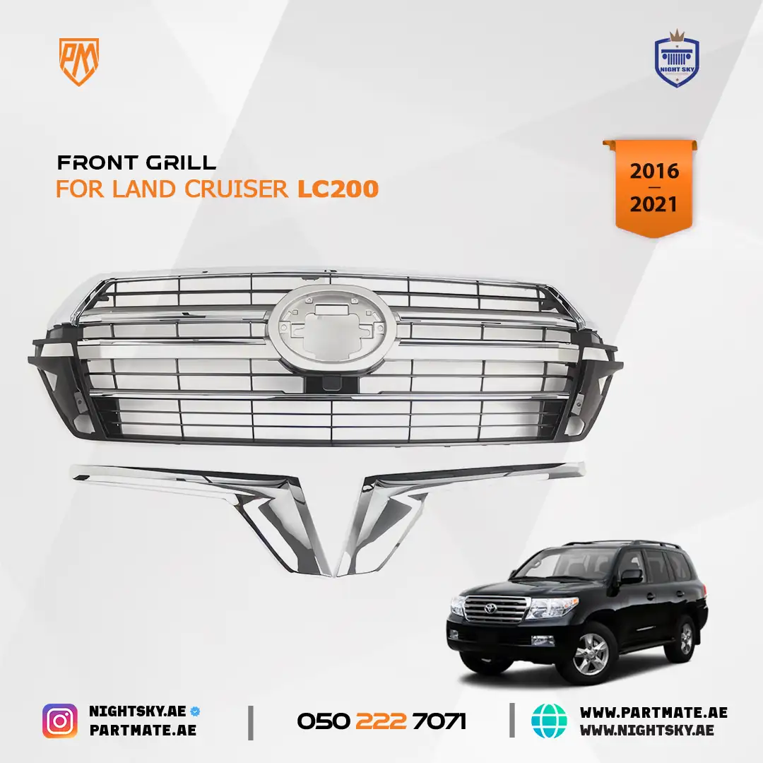 Toyota Land Cruiser LC200 2019 Chrome Front Grille