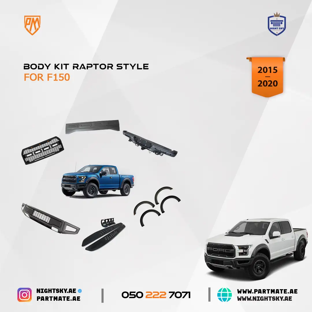 Ford F-150 4 Door 2015-2017 Raptor Style Body Kit Set