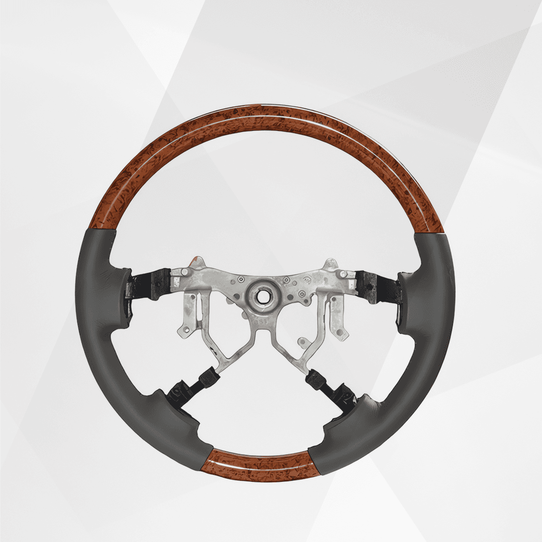 Toyota Land Cruiser LC200 Wood Leather Steering Wheel 2008-2015