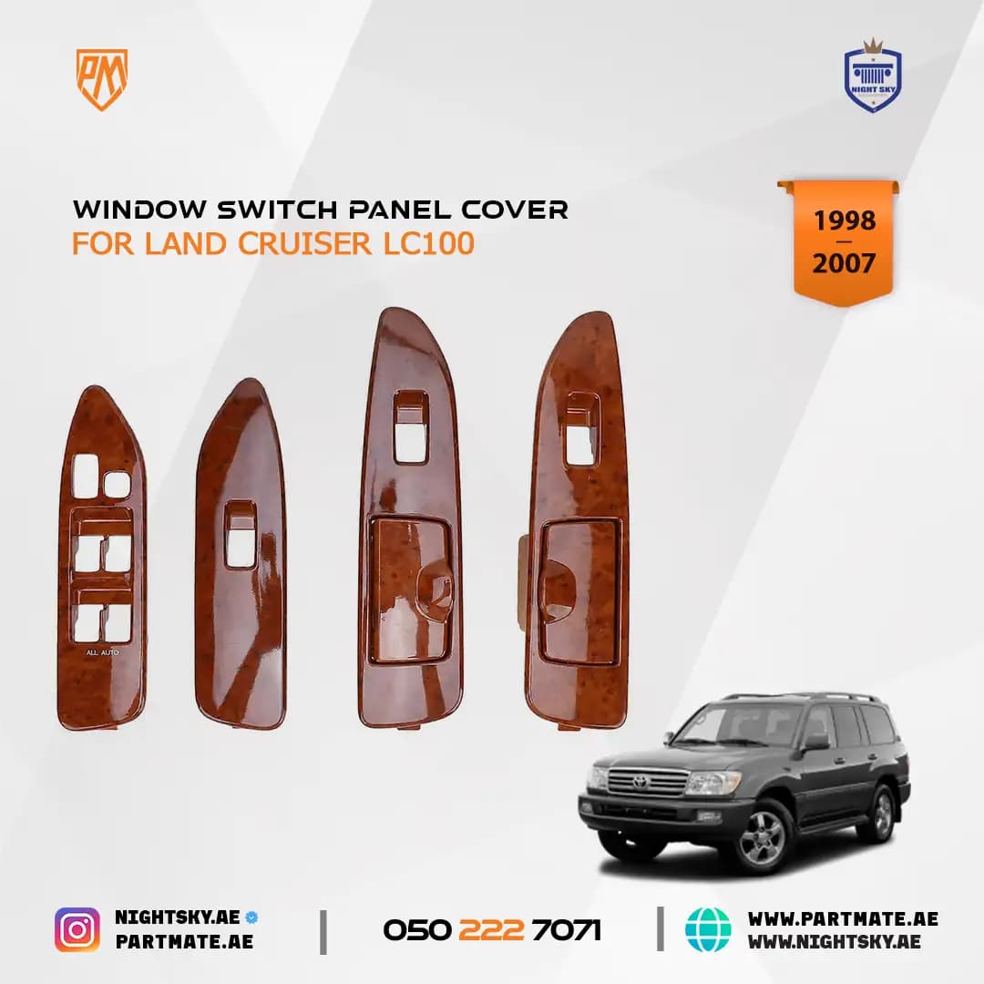 Toyota Land Cruiser J100 Window Switch Panel Cover Set 4PCS 1998-2007