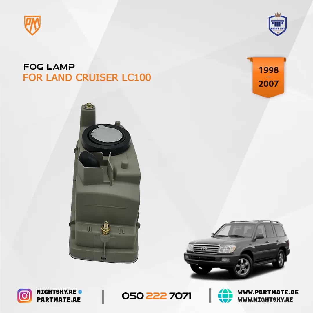 Toyota Land Cruiser LC100 Fog Lights (1998–2007) – Lamp Assembly Pair