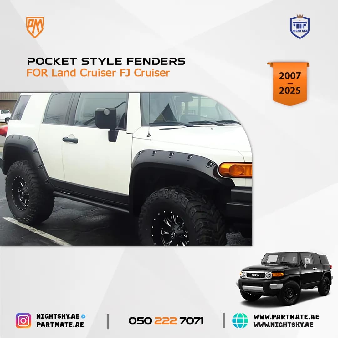 Toyota FJ Cruiser Pocket Style Fenders (2007-UP)