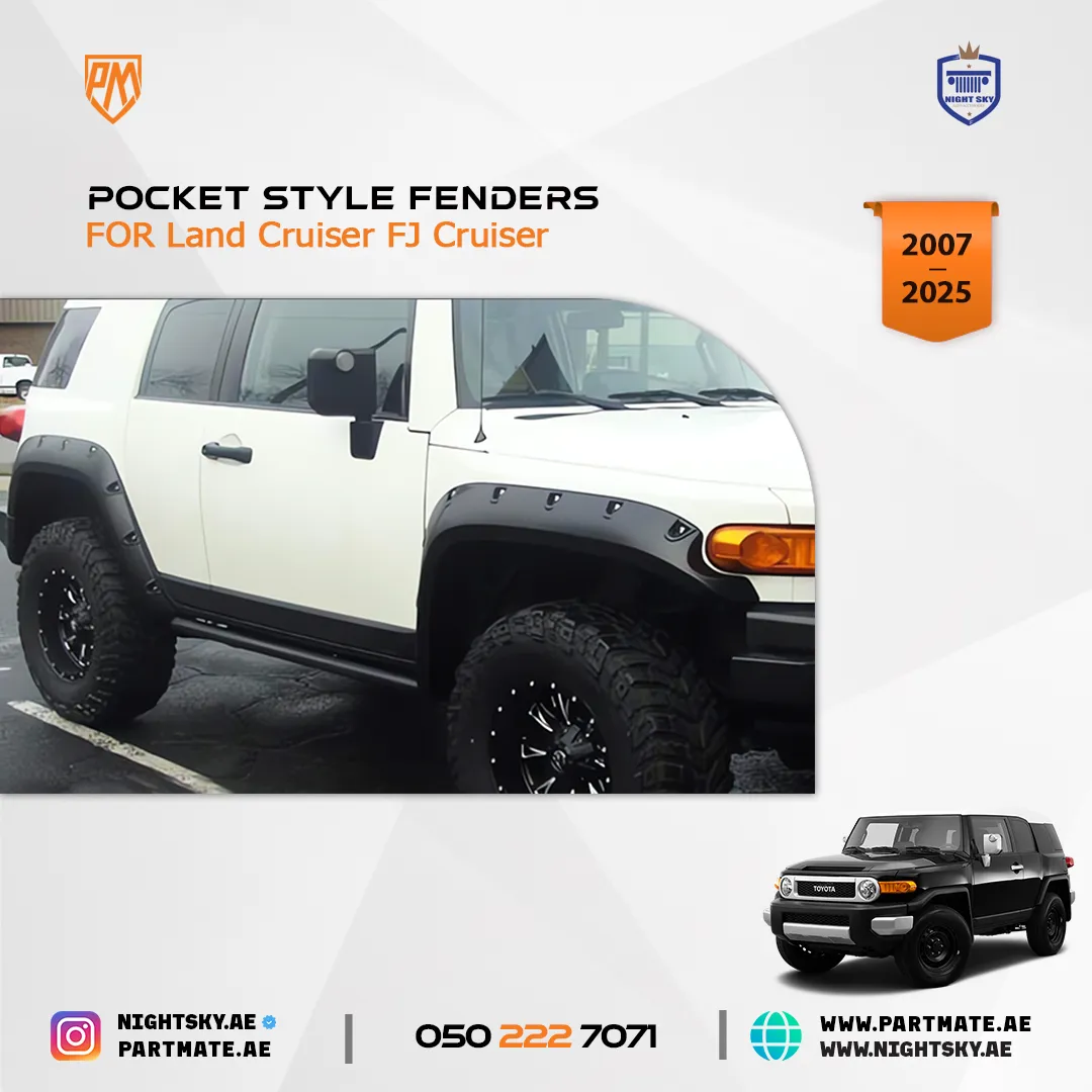 Toyota FJ Cruiser Pocket Style Fenders (2007-UP)