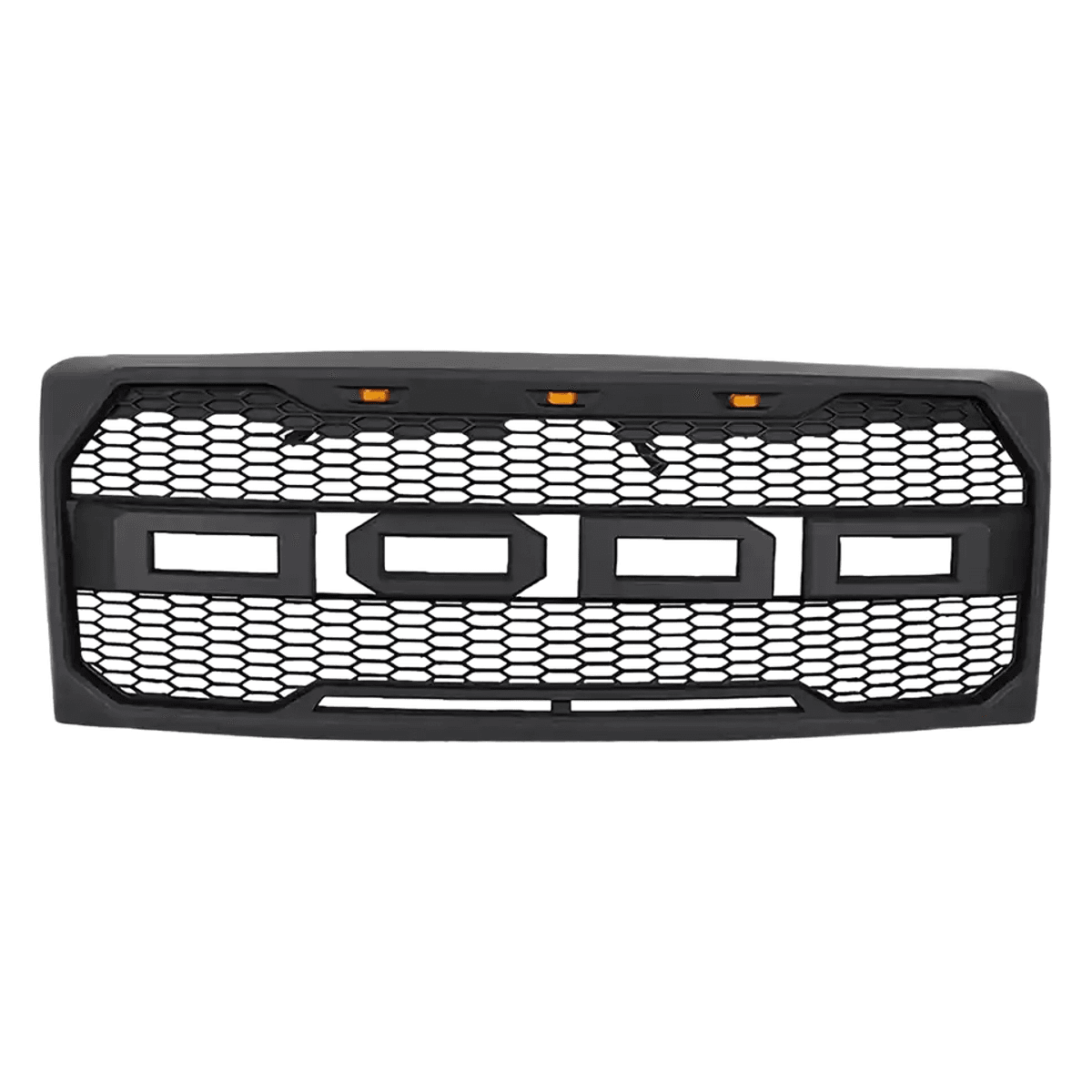 Ford F-150 Front Grille (2009–2014) – Matte Black Upper Bumper Grill w Lights