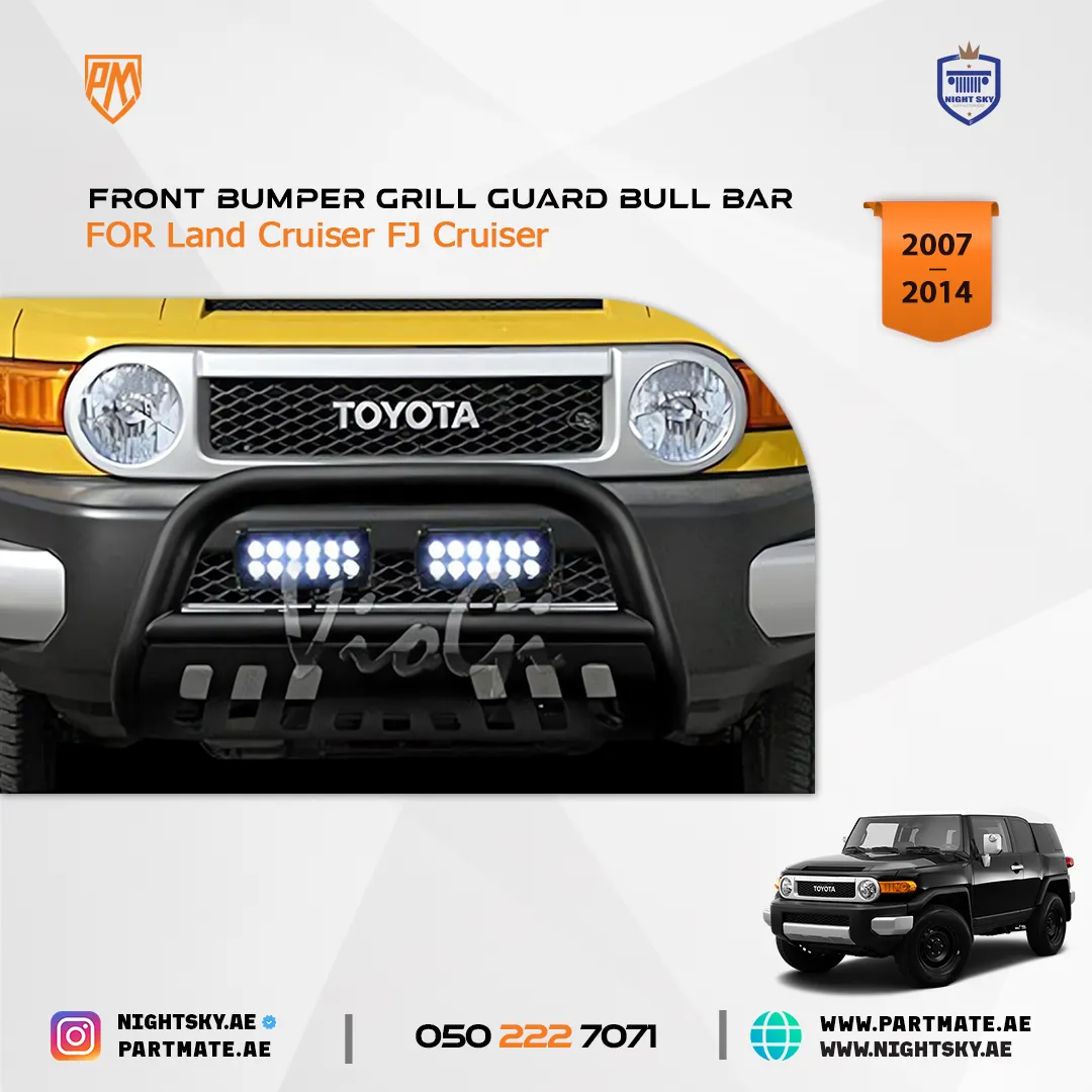 Toyota FJ Cruiser Front Bumper Grill Guard Bull Bar (2007-2021)