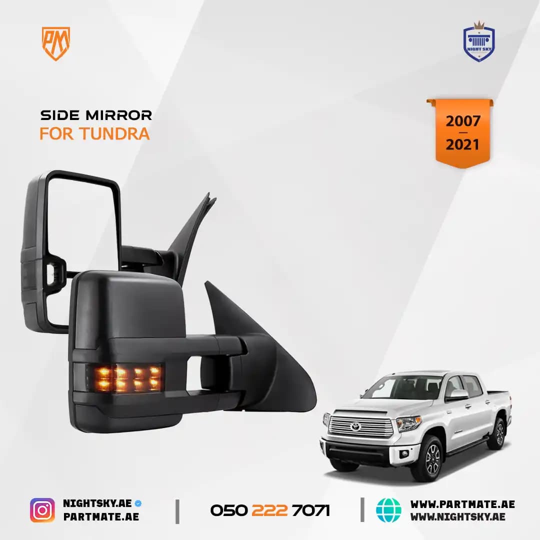 Towing Mirrors – Power Heated w/ Turn Signal & Extendable Arm