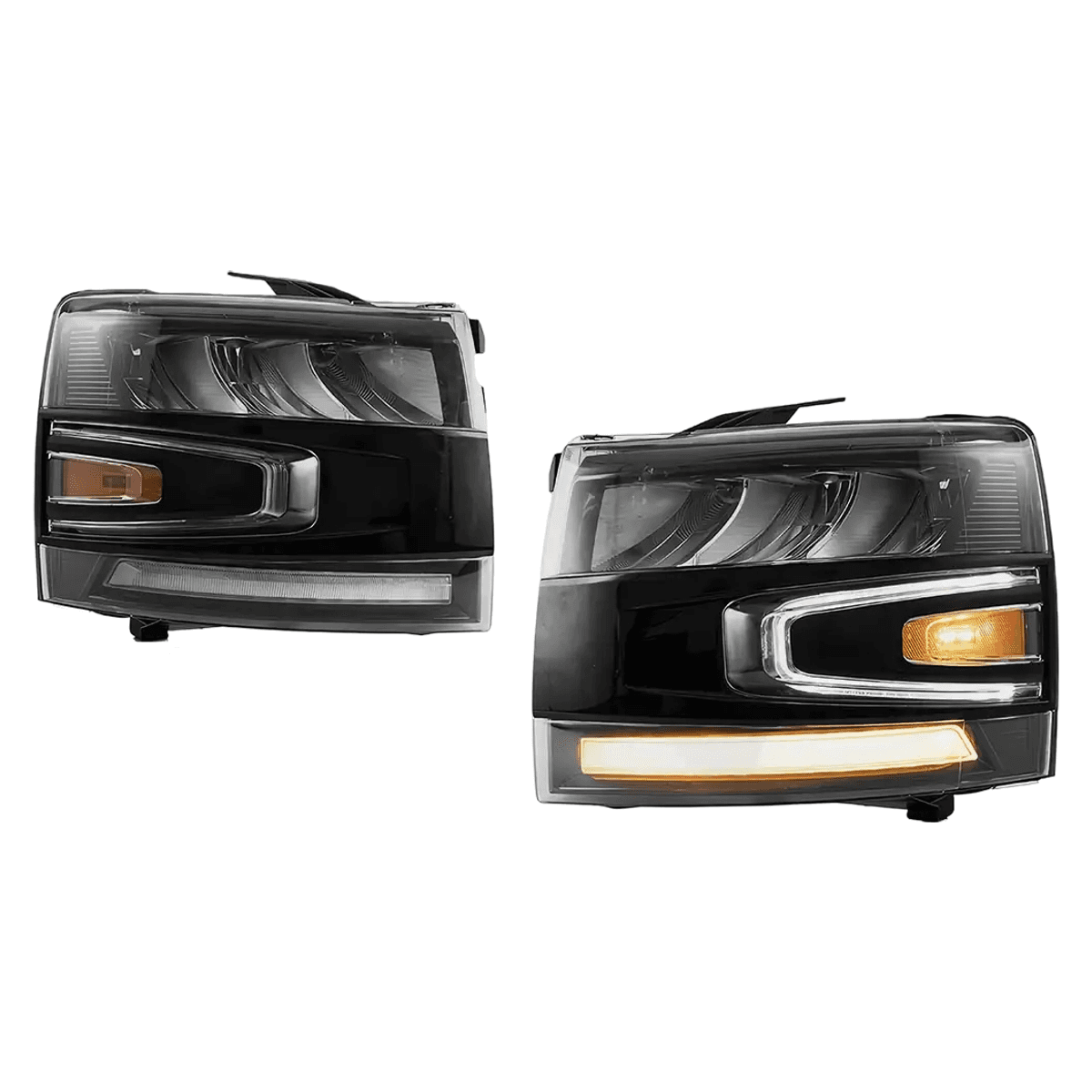 Chevrolet Silverado 2007-2013 Vland LED Chrome Headlights
