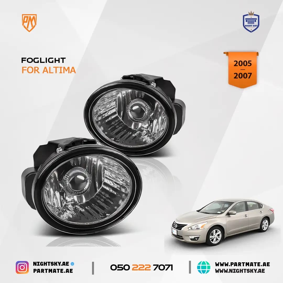Nissan Altima Fog Light Kit Clear Lens 2005-2007