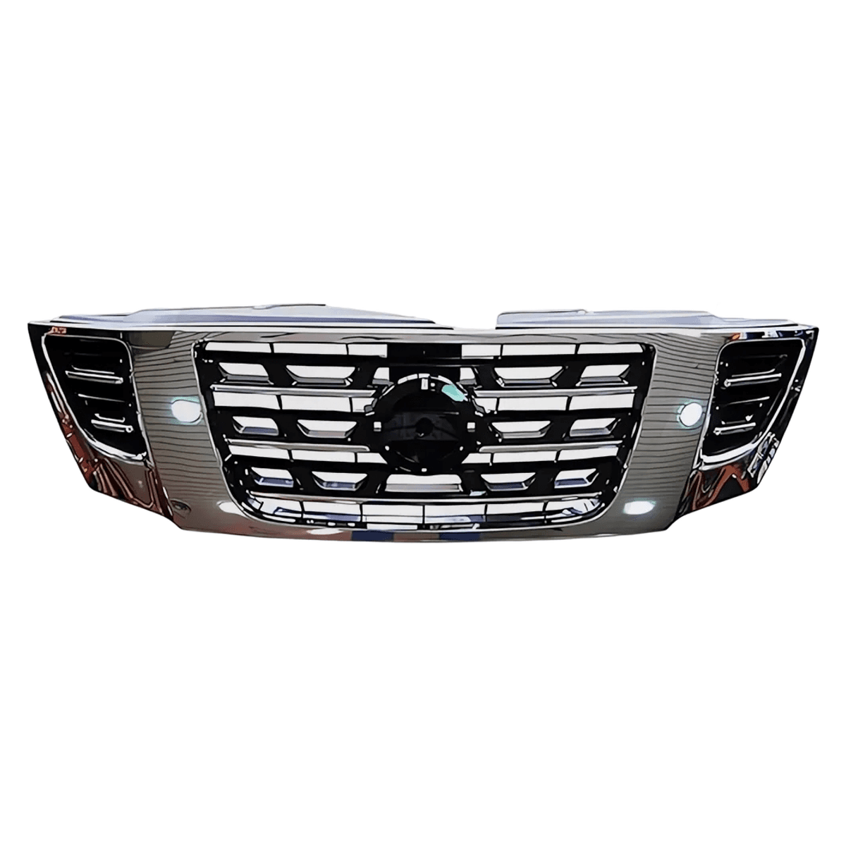 Nissan Patrol SE Y62 Front Grille – Black & Chrome (2010–2019)