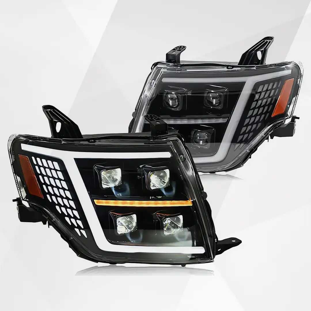 Mitsubishi Pajero V93 V97 LED Headlights Dynamic Animation 2009-2021