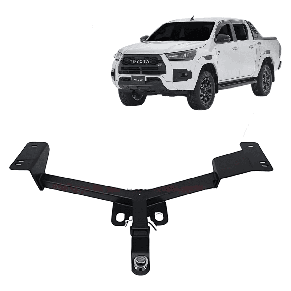 Toyota Hilux Revo Vigo 4x4 Off-Road Steel Rear Trailer Hitch Tow Bar