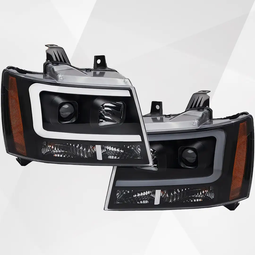 Chevrolet Avalanche Suburban Tahoe 2007-2014 Halogen Headlight Assembly Pair