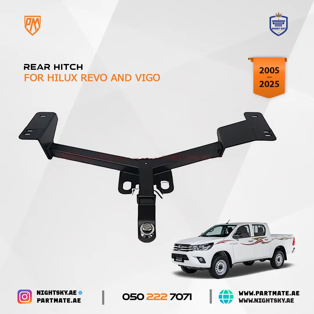 Toyota Hilux Revo Vigo 4x4 Off-Road Steel Rear Trailer Hitch Tow Bar