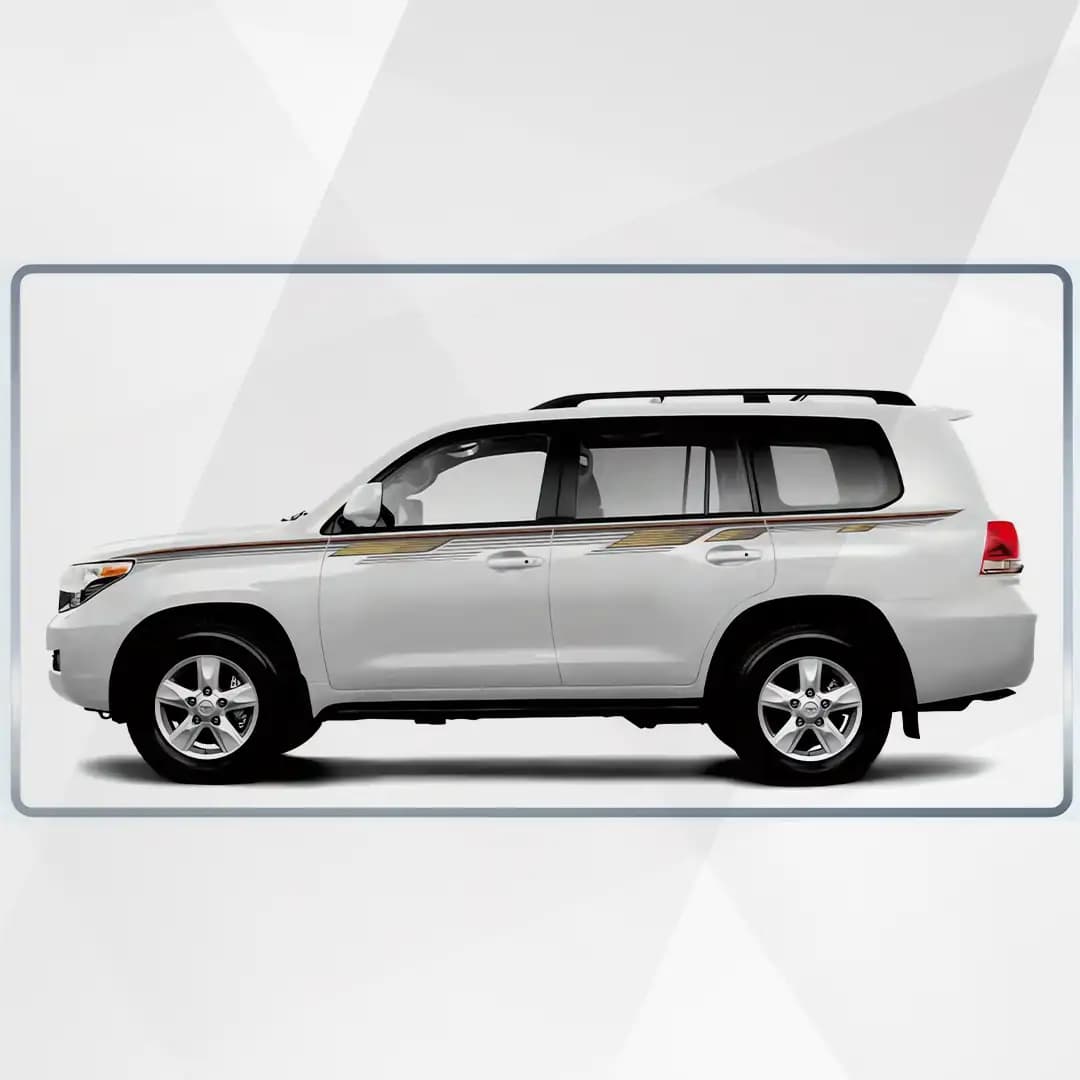 Toyota Land Cruiser LC200 GXR Side Stripes sticker 2014-2015
