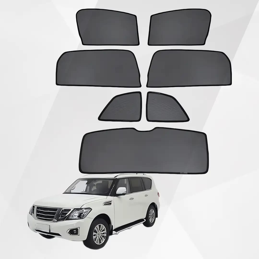 Nissan Patrol Y62 Magnetic Window Sun Shade Curtain Set 7PCS 2014-2022